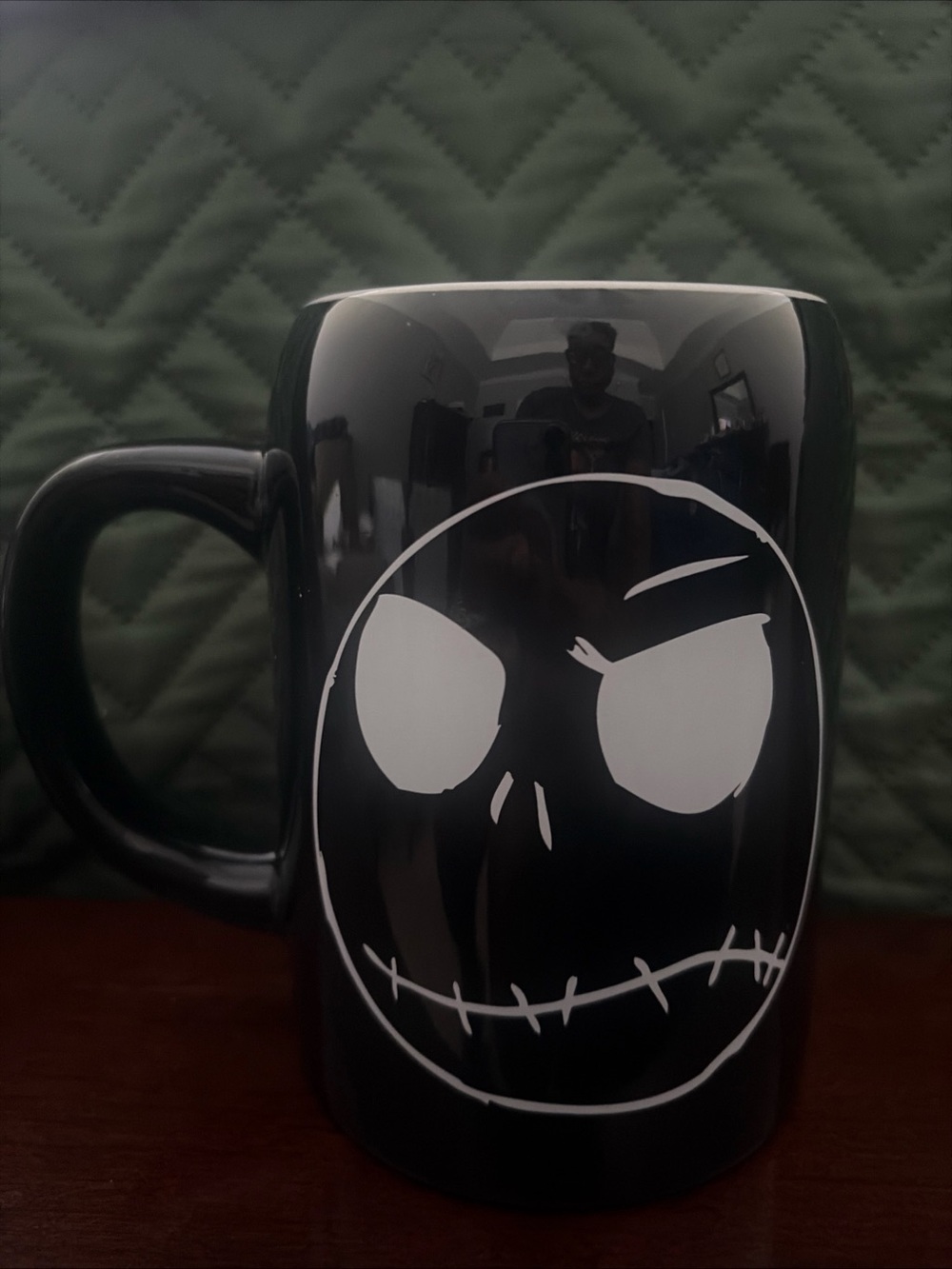 Disney Black Mug with White Jack Skellington Face - Home Accents Decor